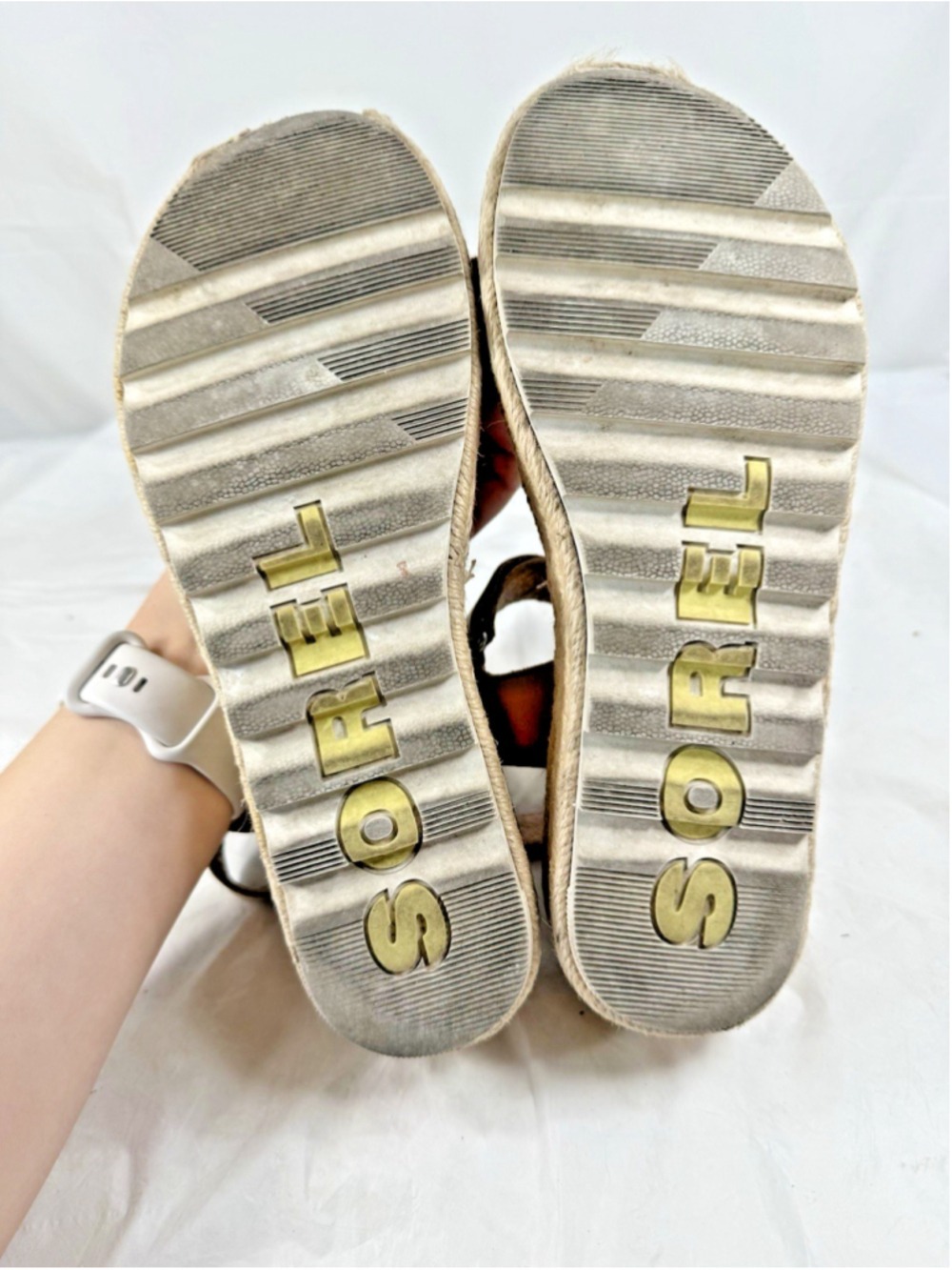 Sorel Cameron Wedge Cork Slingback Sandal Size 7 BEIGE - Picture 6 of 16